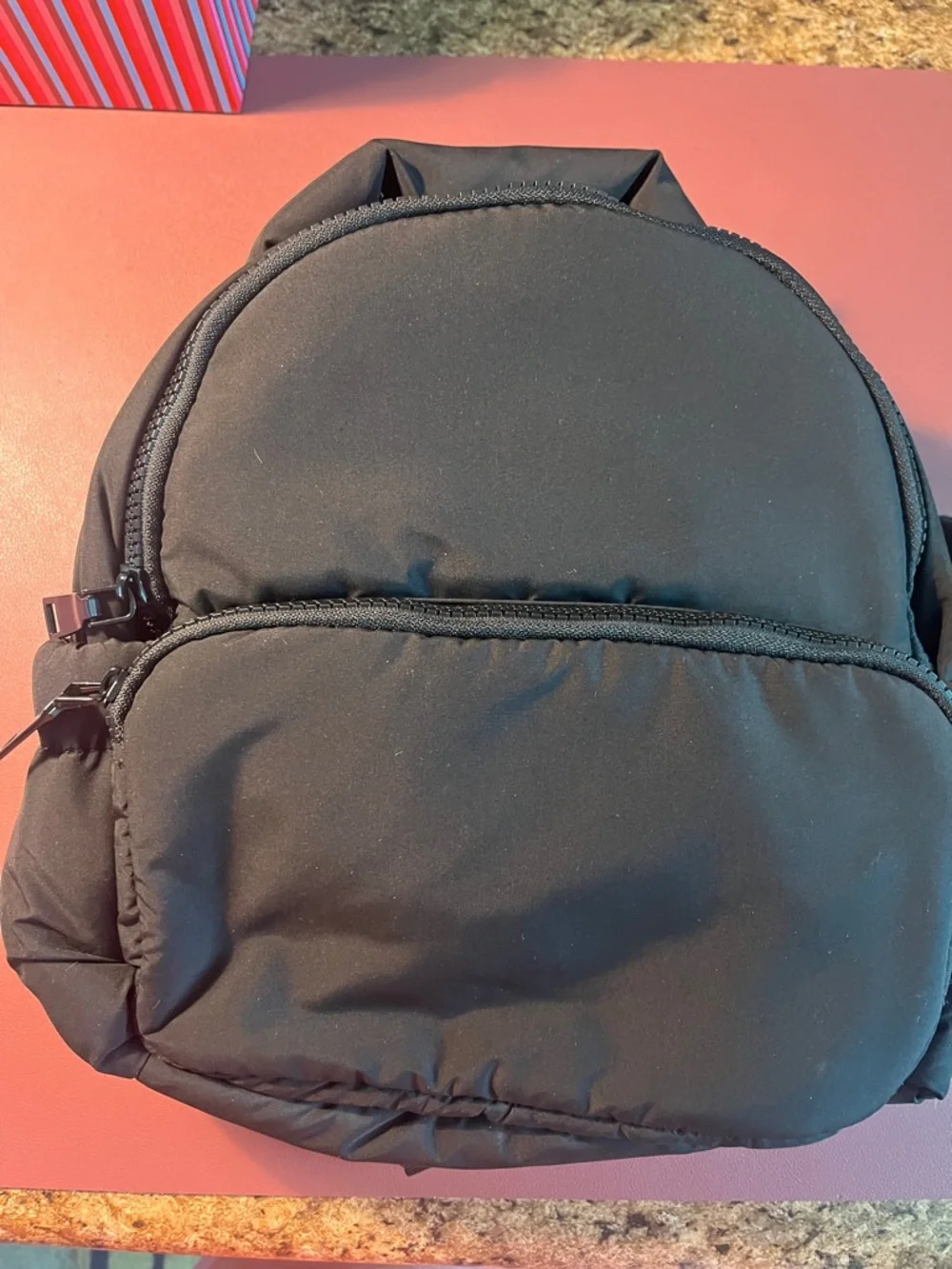No Boundaries Black Padded Mini Backpack